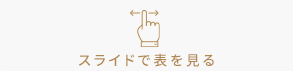 スライドで表を見る